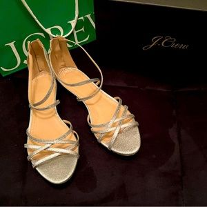 Cary wedge sandal in glitter